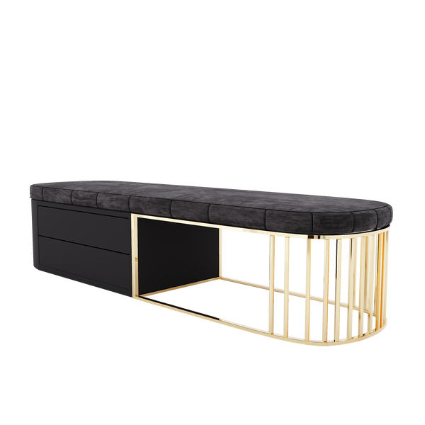 Black Diamond Ottoman